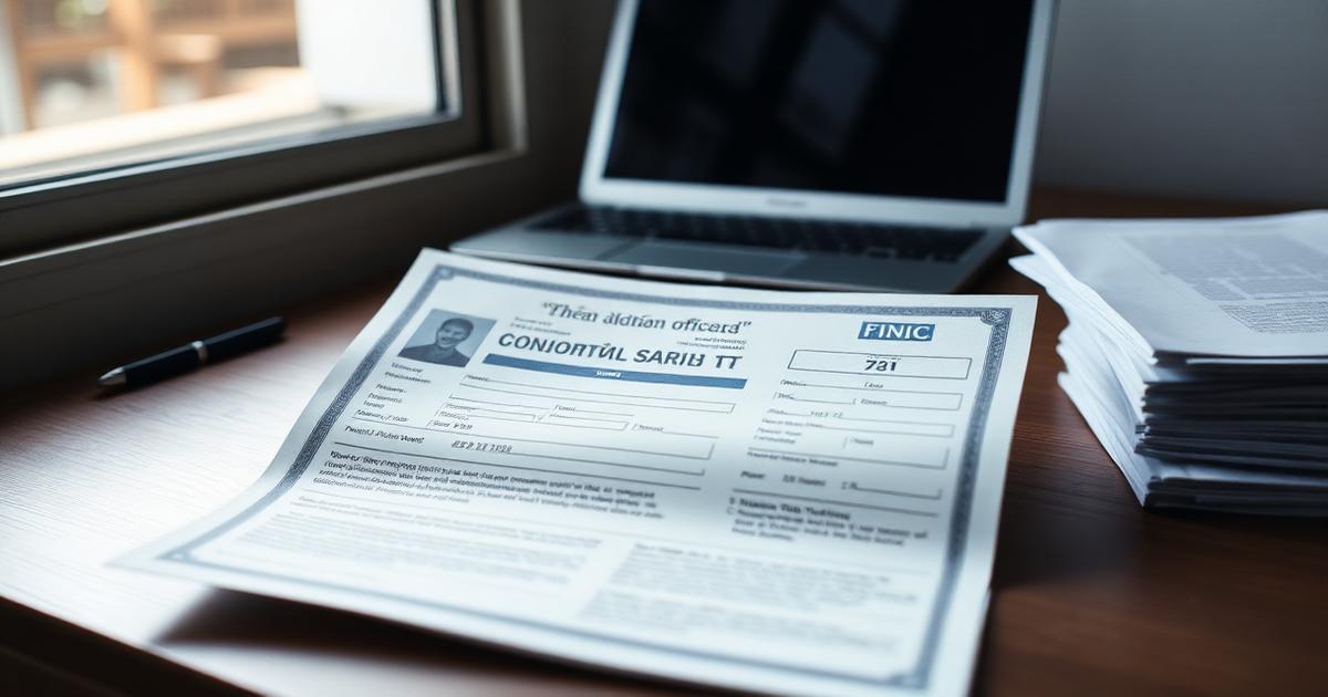 A birth certificate on a translator's desk beside a laptop and supporting paperwork
